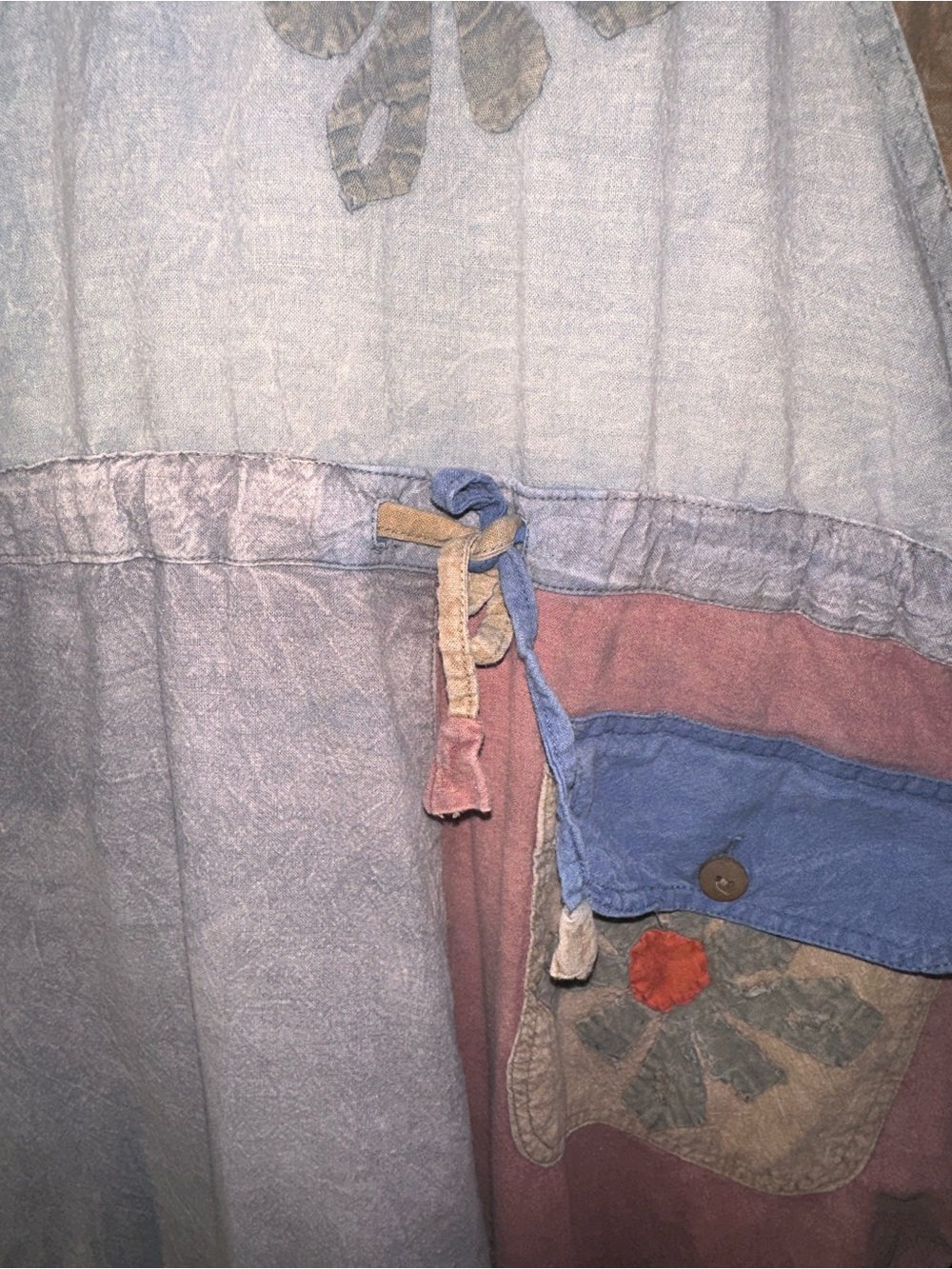 Sacred Threads Patchwork Printed Multicolor Overalls - Picture 8 of 10